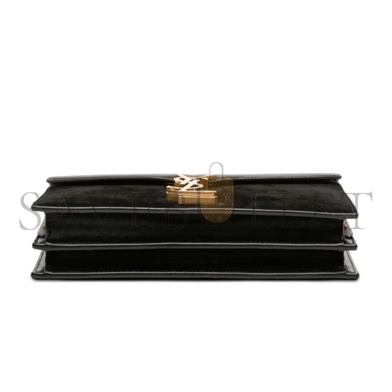 YSL CASSANDRA CHAIN BAG IN SUEDE AND LEATHER 532750 (22*16.5*5.5cm)